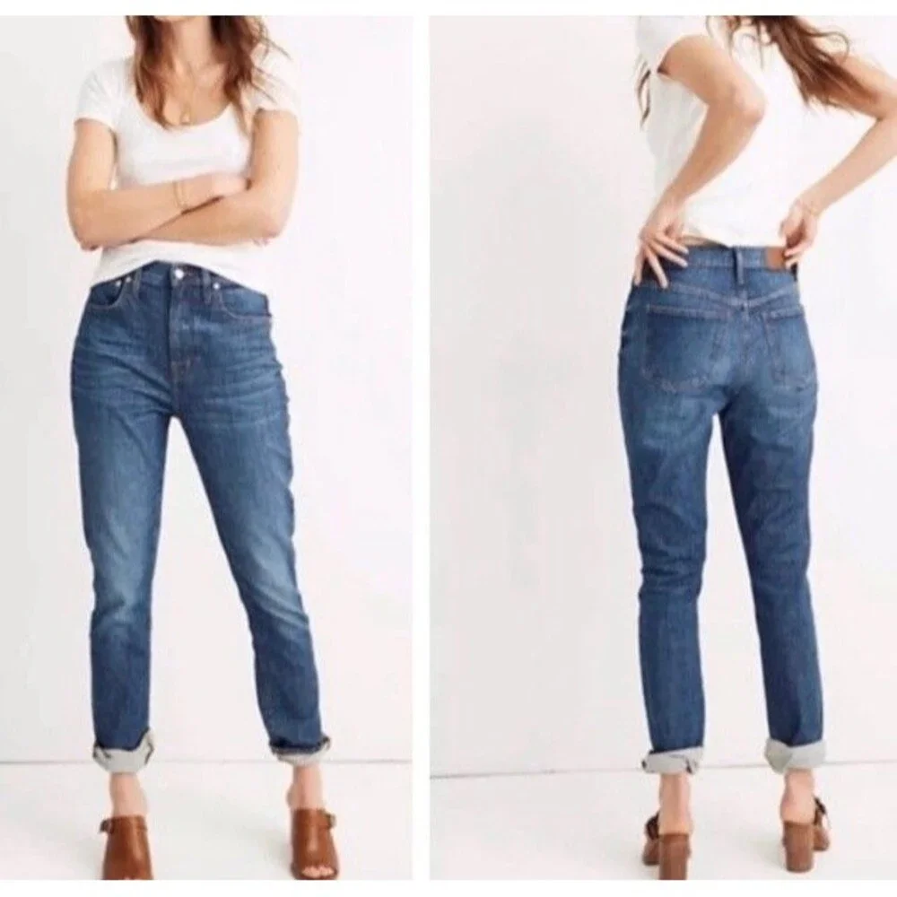 Madewell Women's Size  W 25  The High Rise Slim Boy jean Denim Jeans NWT